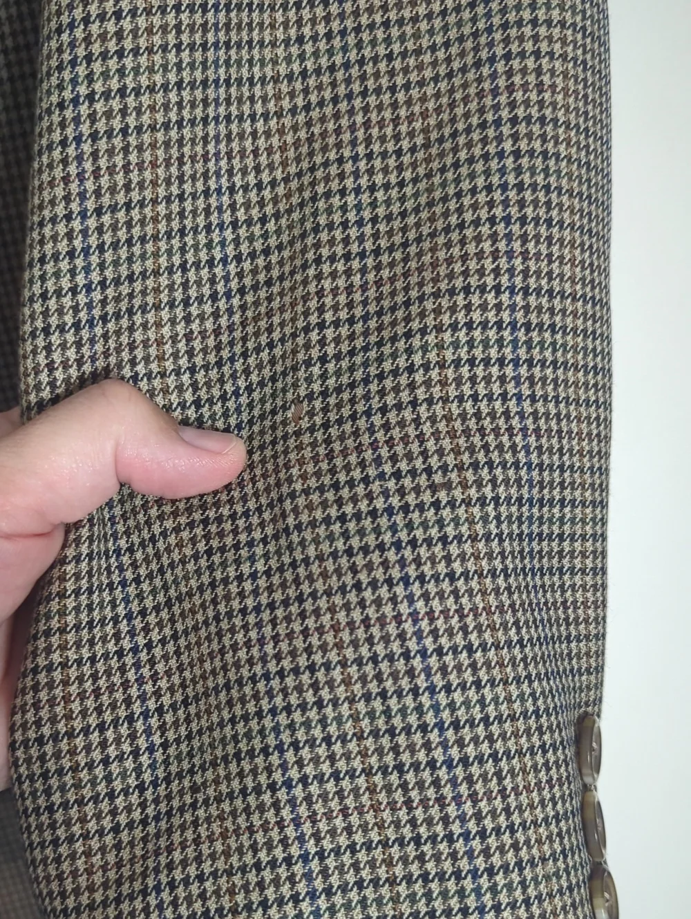 Mens Blazer Lot 100% Wool for Crafters Sewing Upcycling Tweed Houndstooth Autumn